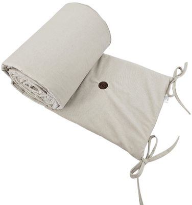 Eko Mantinel do postýlky bavlněný Velvet Light Beige 180 cm