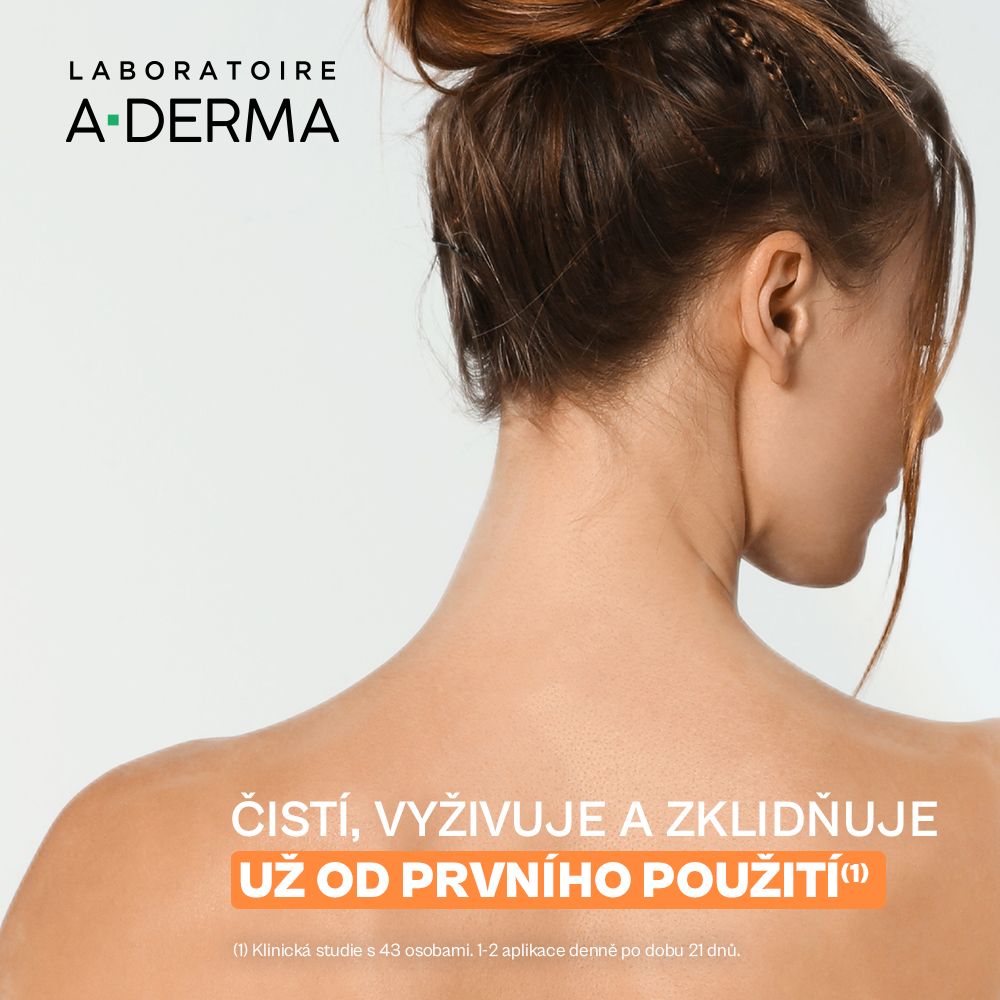 A-Derma Exomega Control zvláčňujíci sprchový olej - recyklovatelná ECO náhradní náplň 500 ml