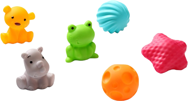 BabyOno Sada senzorických míčků 6 ks