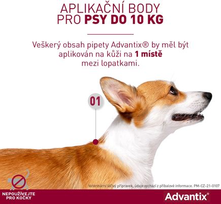 Advantix pro psy spot-on od 4 do 10 kg 4 x 1 ml