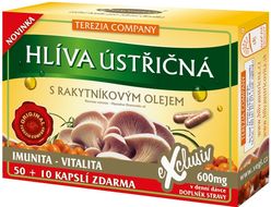 Terezia Hlíva ústřičná s rakytníkovým olejem 50+10 kapslí 60 tobolek