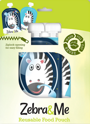 Zebra&Me Kapsička na dětskou stravu na opakované použití 2 ks