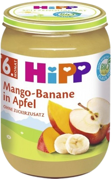 HiPP BIO Jablka s mangem a banány 190 g