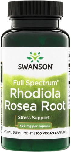 Swanson Full Spectrum Rhodiola Rosea Root 400mg, 100 kapslí