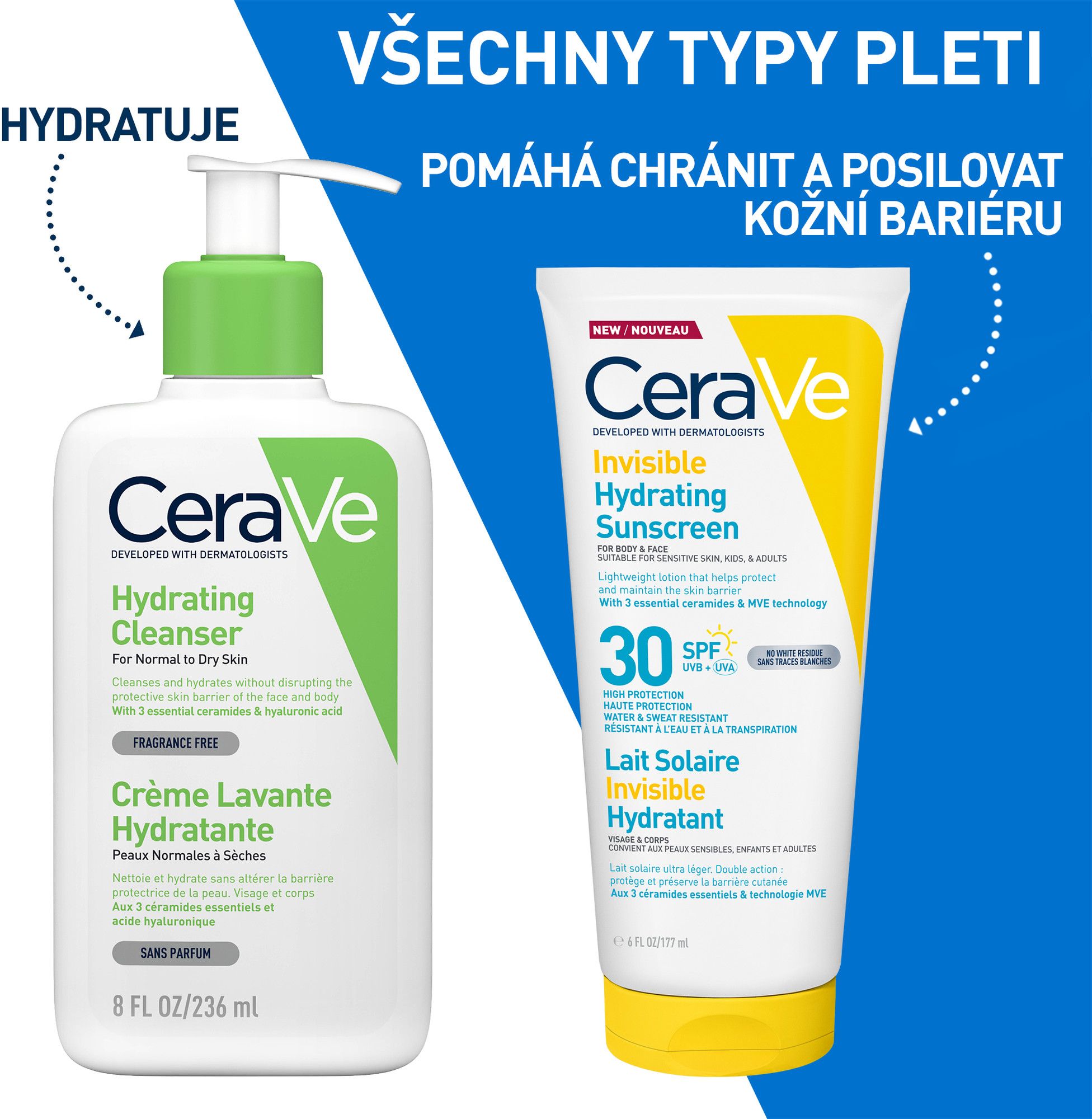 CeraVe Hydratační opalovací mléko SPF30 177 ml
