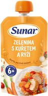 Sunar příkrm zelenina s kuřetem a rýži  6m+ 120 g