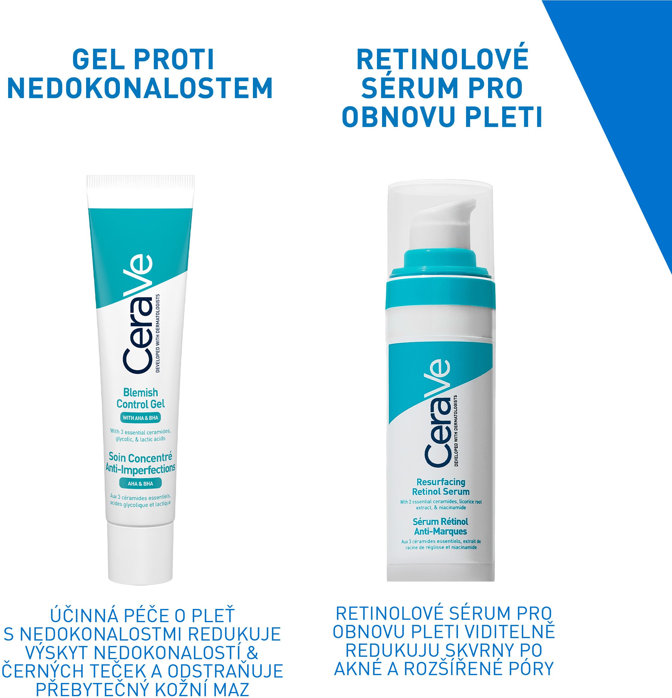 CeraVe Gel proti nedokonalostem s AHA a BHA 40 ml