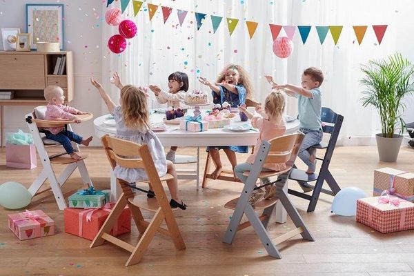 Kinderkraft Židlička jídelní Enock Wooden