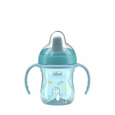 Chicco Hrneček Training s držadly teal, 6m+ 200 ml