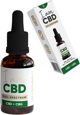 I am CBD Spectrum CBD 5 % + CBG 5 % konopný olej original 10 ml