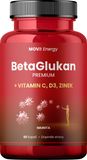 MOVit Energy BetaGlukan 350 mg + Vitamin C, D3, Zinek PREMIUM 60 kapslí