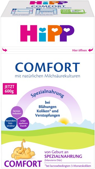 HiPP Speciální kojenecká výživa Comfort, od narození 600 g