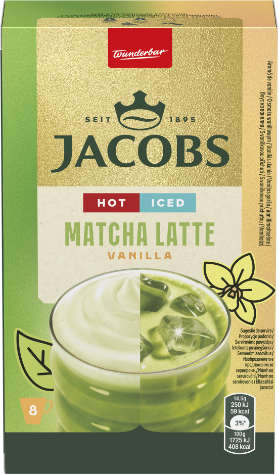 Jacobs Matcha Latte Vanilka instantní 8 x 14.5 g