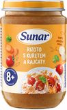Sunar Příkrm rizoto s kuřetem a rajčaty 8m+, 190 g