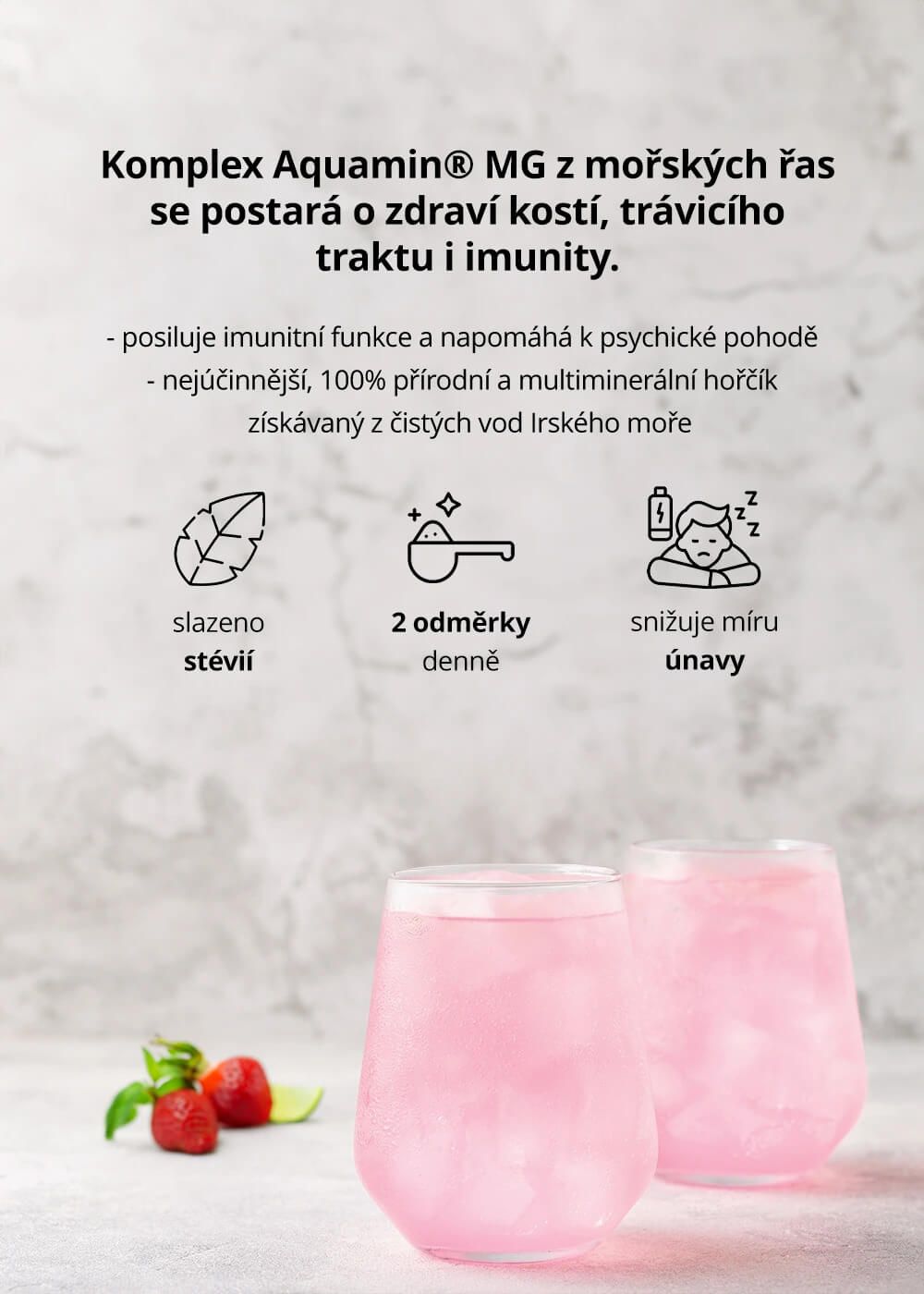 Venira Magnesium drink jahoda+limetka 120 g