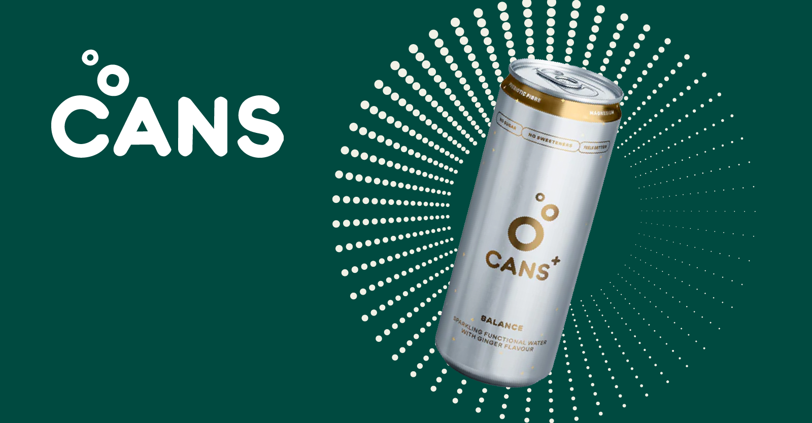 CANS Funkčná perlivá voda Balance 330 ml