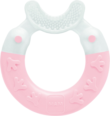 MAM Kousátko Bite&Brush 3m+ růžové