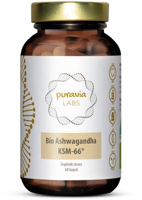 Puravia LABS BIO Ashwagandha KSM-66® 60 x 500 mg
