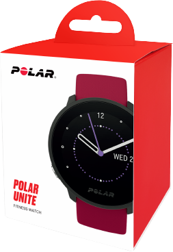 Polar UNITE fitness hodinky červené vel. S-L