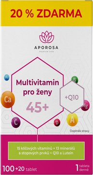 Aporosa Multivitamin pro ženy 45+, 120 tablet