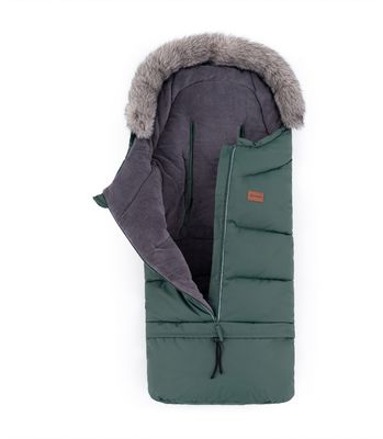 Petite&Mars Set zimní fusak Arctic 4v1 + rukavice na kočárek Fjora Khaki