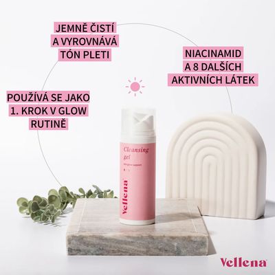 Vellena Čistící gel pro rozjasnění pleti 150 ml