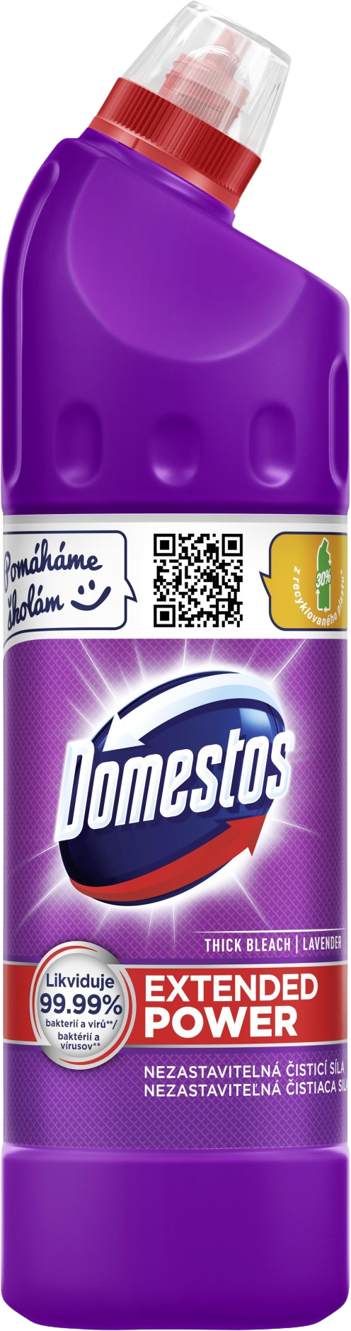 Domestos Extended Power Lavander Tekutý dezinfekční a čistící přípravek 750 ml