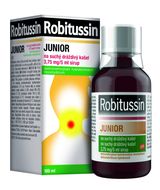 Robitussin Junior 3,75mg/5ml, sirup pro děti na suchý kašel 100 ml