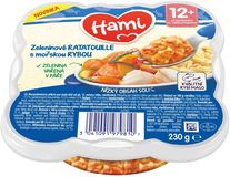 Hami masozeleninový talířek Zeleninové ratatouille s mořskou rybou, 12+ 230 g