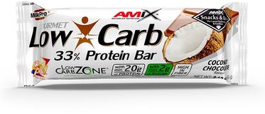 Amix Low-Carb 33% Protein Bar, Coconut-Chocolate, 60 g