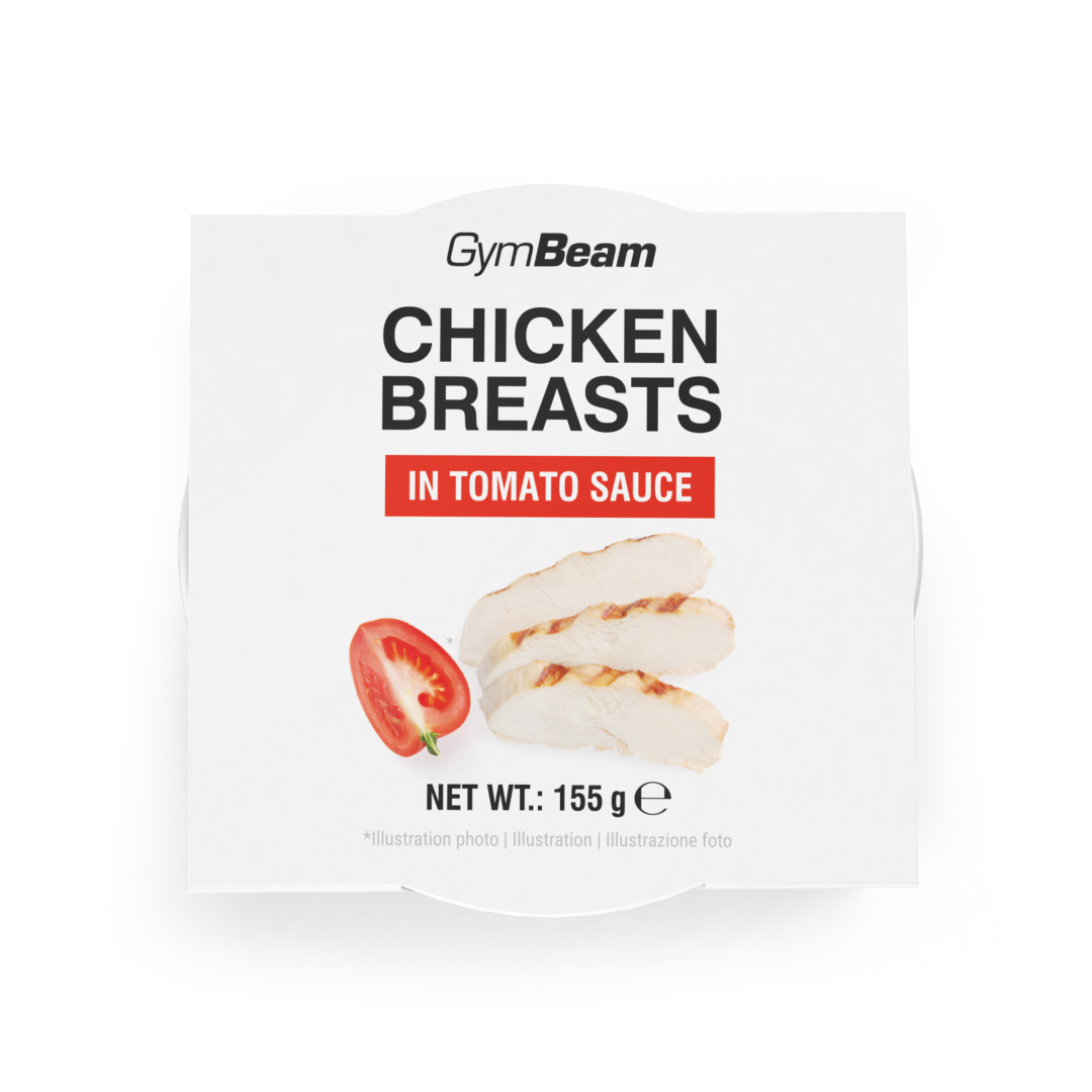 GymBeam Kuřecí prsa v rajčatové omáčce 155 g