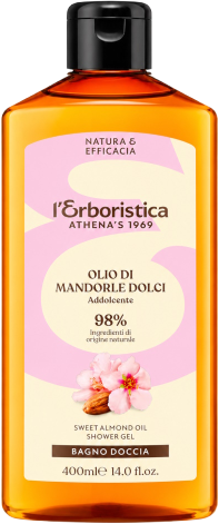Erboristica Přírodní sprchový gel Olej ze sladkých mandlí – Hebkost a hydratace 400 ml