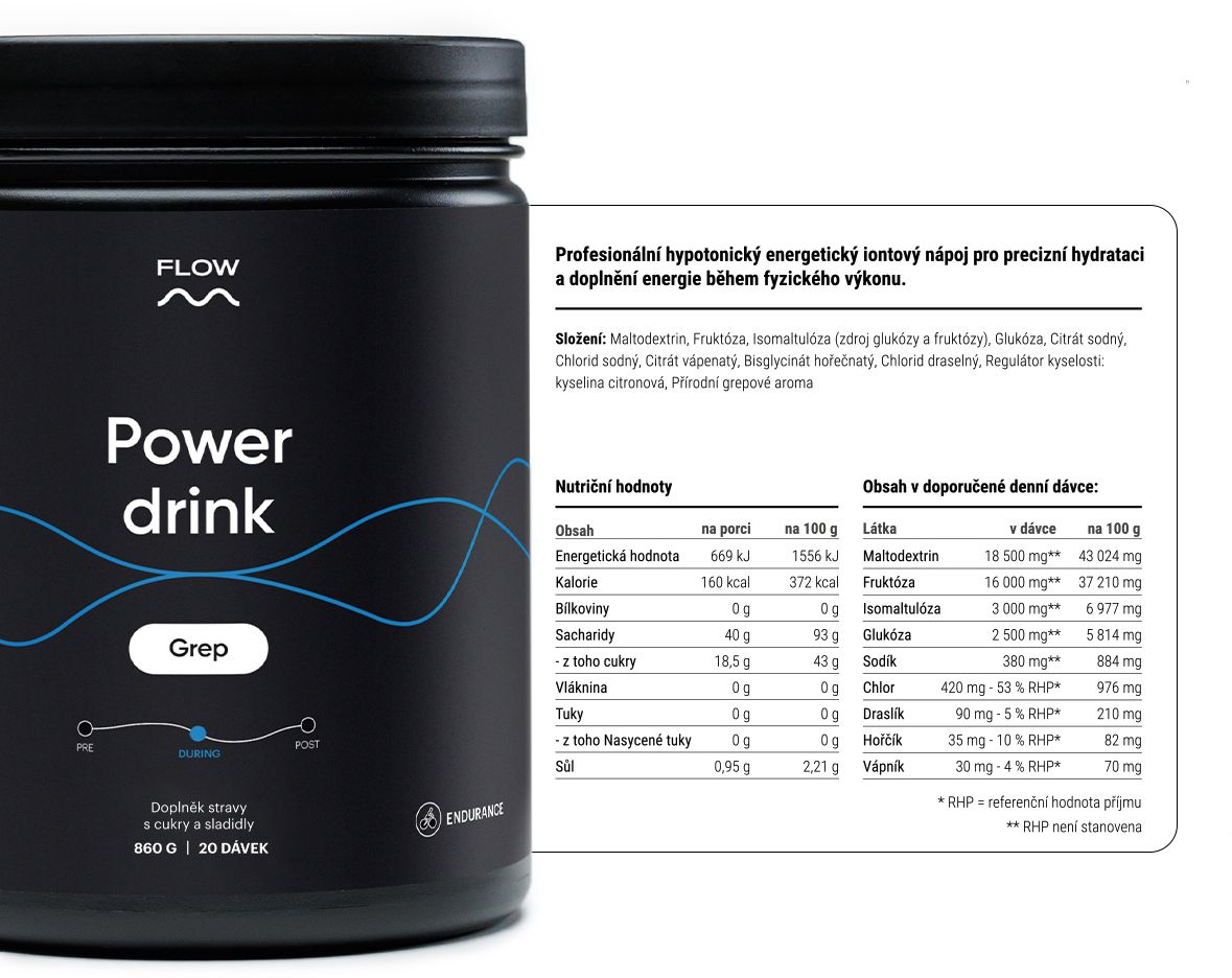 Flow Power drink 2.0 - Grep 860 g