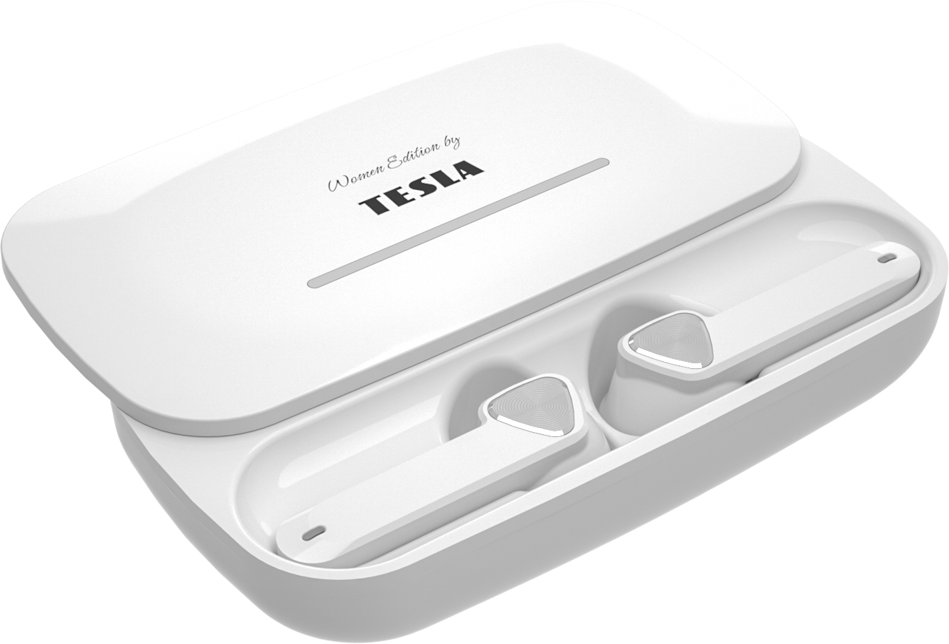Tesla Sound EB20 - bezdrátová Bluetooth sluchátka (Luxury White)