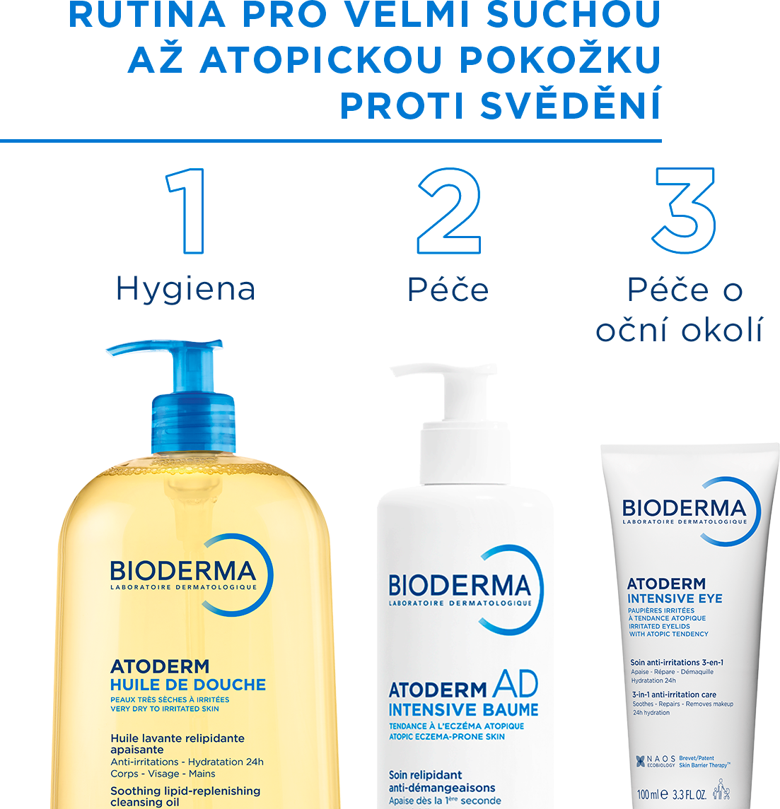 Bioderma Atoderm Intensive Baume zklidňující balzám proti svědění pro atopickou pokožku 45 ml