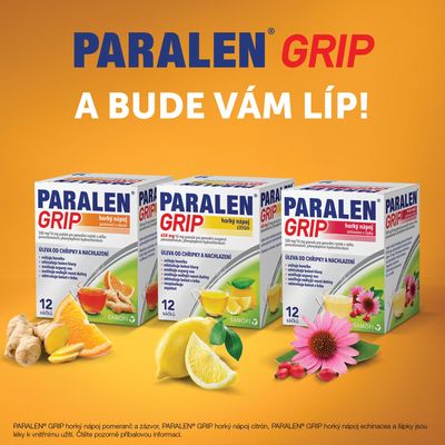 Paralen Grip Horký nápoj pomeranč a zázvor 12 sáčků