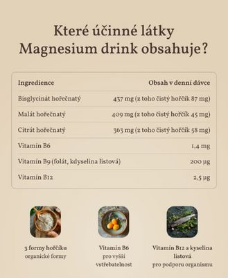 Herbyway Magnesium 3 formy hořčíku 1 200 mg, příchuť ananas