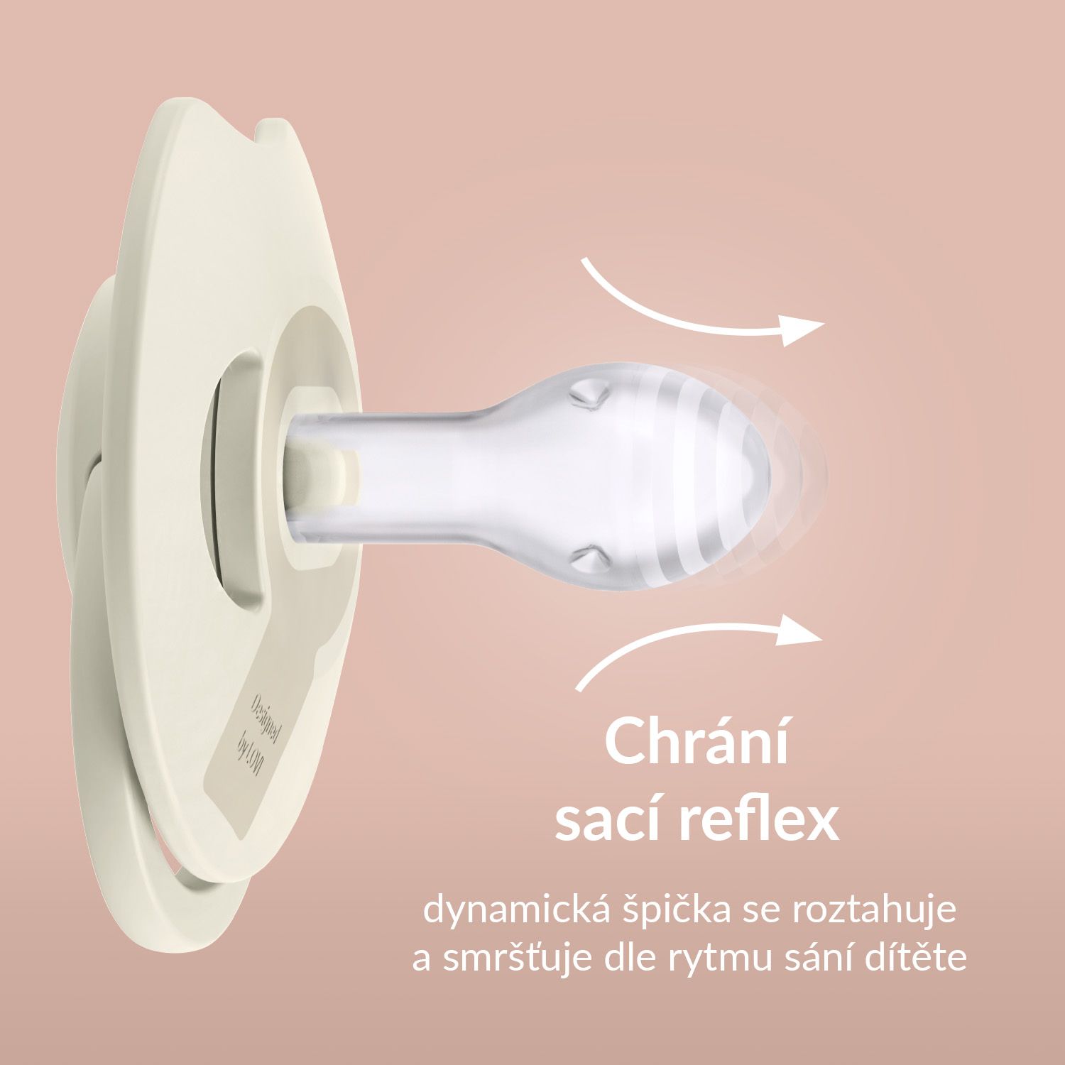 LOVI Dudlík silikonový dynamický PRIME 6-18m Nude/Blush 2 ks