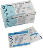 Romed Alcohol Preps Dezinfekční tampony - čtverečky 100 ks