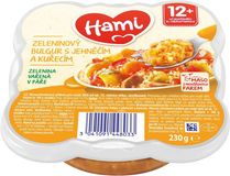 Hami masozeleninový talířek Zeleninový bulgur s jehněčím a kuřecím, 12+ 230 g