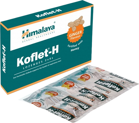 Himalaya Koflet-H Ginger 12 pastilek