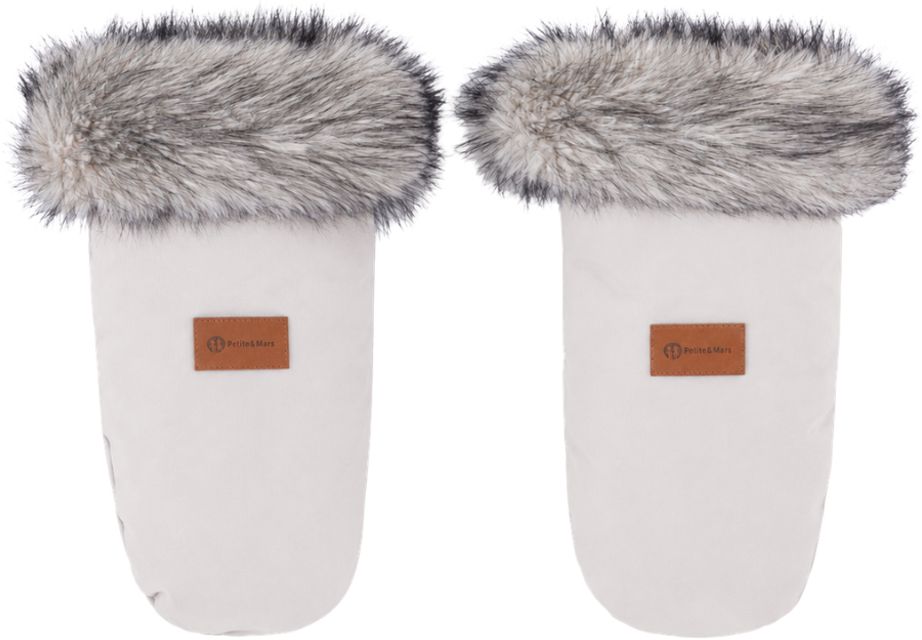 Petite&Mars Set zimní fusak Arctic 4v1 + rukavice na kočárek Fjora Champagne Shower