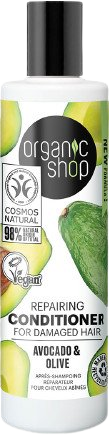 Organic Shop Regenerační kondicionér pro poškozené vlasy Avokádo a olivy 280 ml
