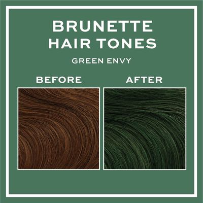 Revolution Tones for Brunettes Barva na vlasy Green Envy 150 ml