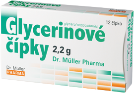 Dr.Muller Glycer.čípky 2,2g 12 ks