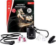 Haspro Work špunty do uší proti hluku při práci 2 páry 2 x 2 ks