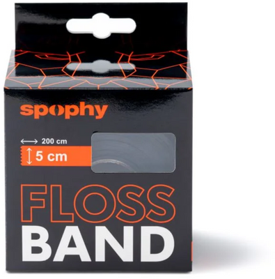 Spophy Flossband Black, flossband černý, 5 cm x 2 m