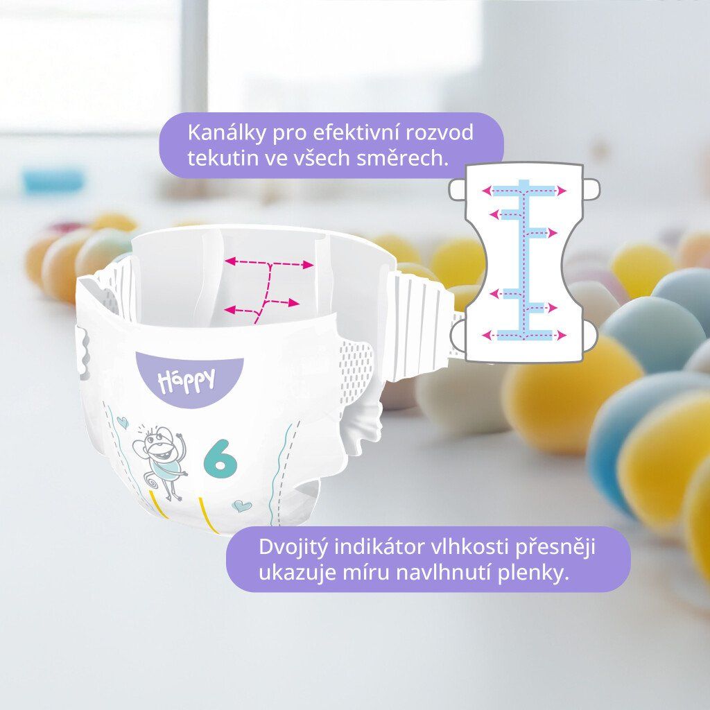 Bella Baby Happy Soft & Delicate vel. 6 (15+ kg) 2 x 48 ks