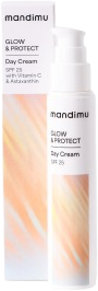 Mandimu (Jíme zdravě) Denní krém Glow & Protect SPF 25 s vitamínem C a astaxanthinem 50 ml