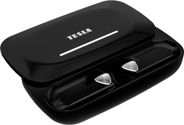 Tesla Sound EB20 Bezdrátová Bluetooth sluchátka - Black Raven